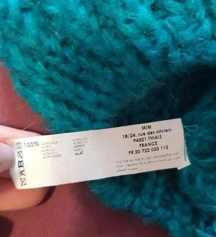 Turquoise knit beanie MIM women – photo 3